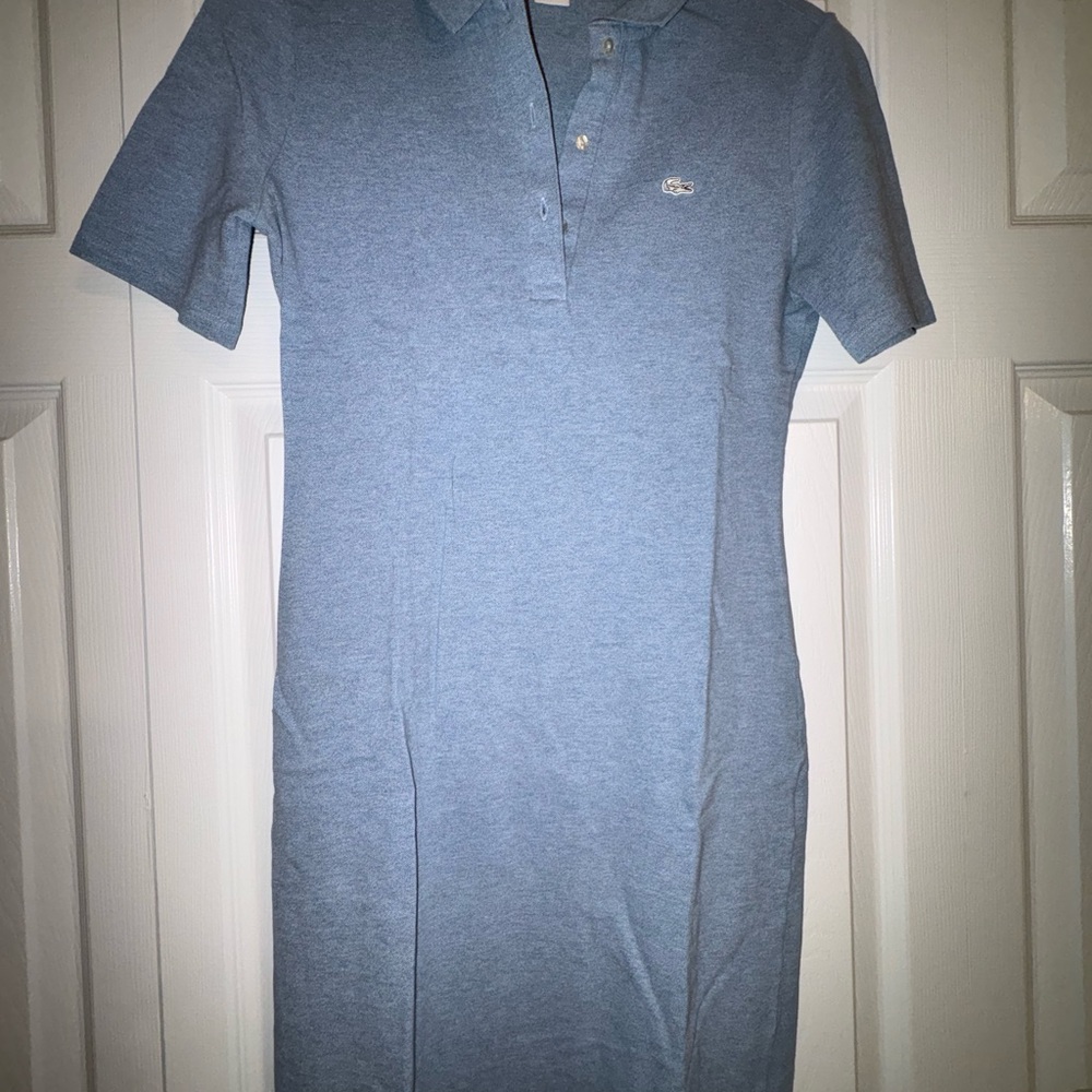 Lacoste Live Chambray Blue Polo Dress